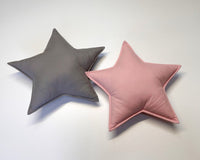 2 stars pillows |Gray & Pink - hellolittlefox