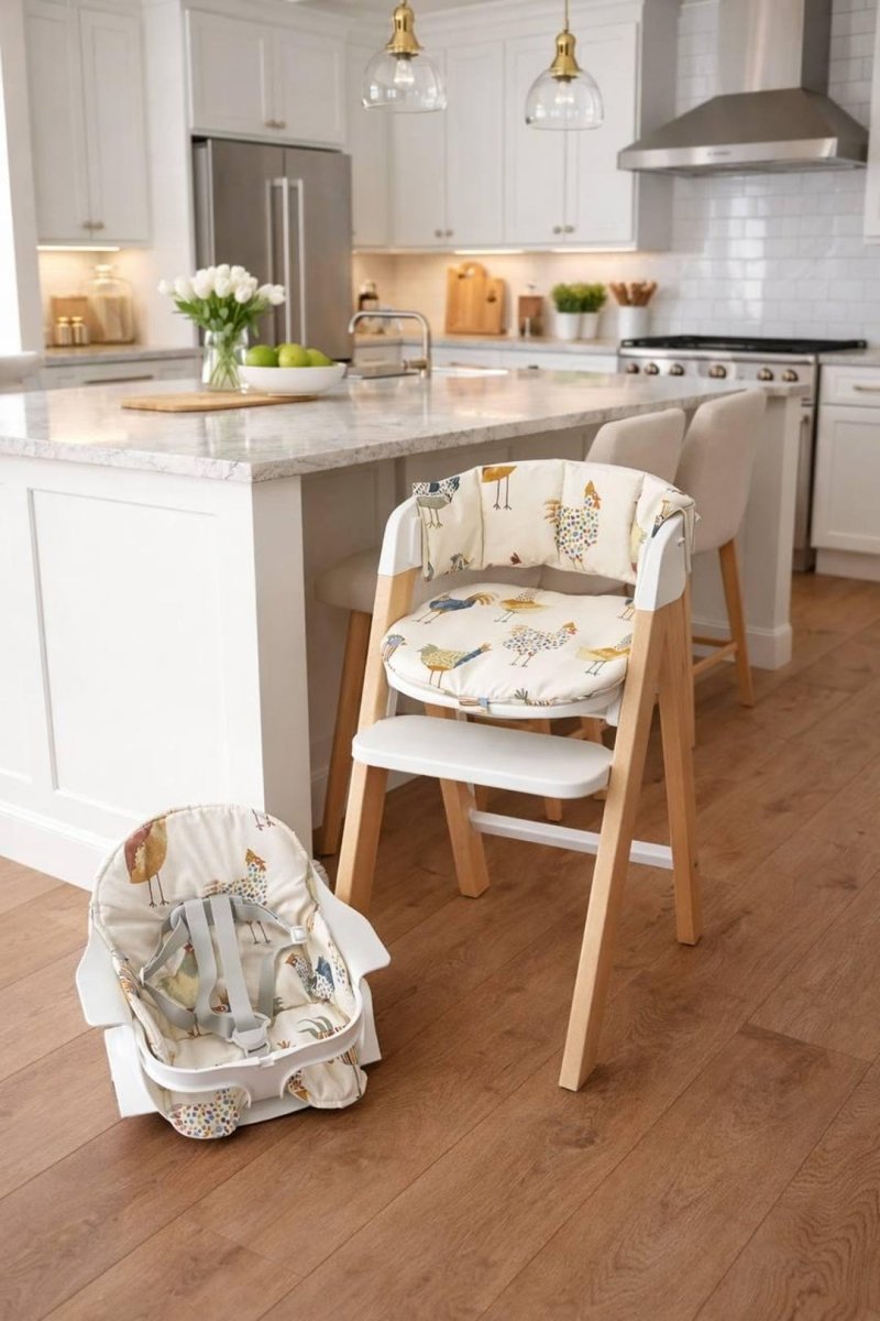 Chicken Print Waterproof Cushion - Compatible with Mockingbird High Chair