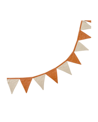 Cotton Bunting Garland | Terracotta & Beige - hellolittlefox