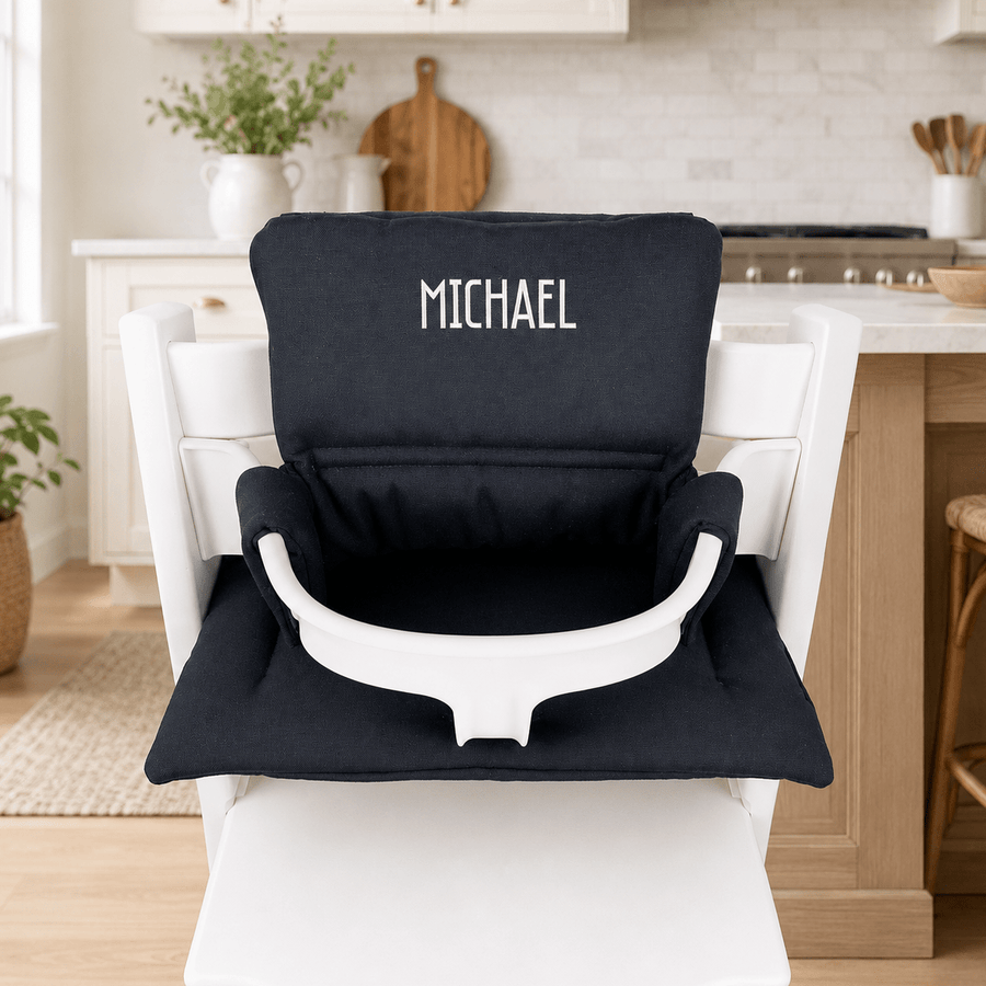 Handmade Cushion Set - Compatible with Stokke Tripp Trapp, Black