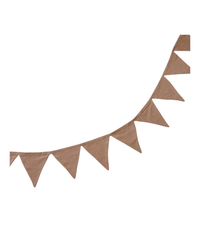 Linen Bunting Garland | Taupe - hellolittlefox