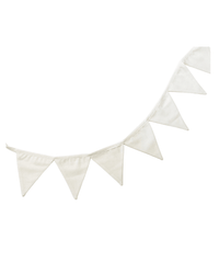 Linen Bunting Garland | White - hellolittlefox