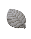 Gray linen leaf mat