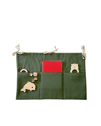 Linen toy pocket | Khaki - hellolittlefox