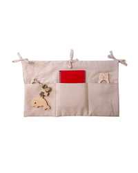 Linen toy pocket | Pale pink - hellolittlefox