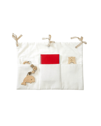 Linen toy pocket | White - hellolittlefox