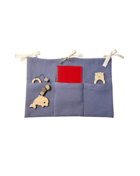 Muslin toy pocket | Gray - hellolittlefox