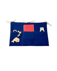 Muslin toy pocket | Navy Blue - hellolittlefox