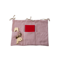 Muslin toy pocket | Pink - hellolittlefox
