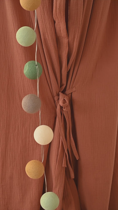 Cozy cotton canopy for toddler bed