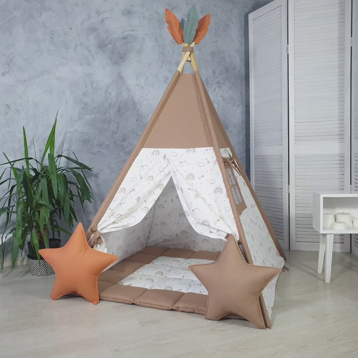Gender neutral play tent for toddlers
