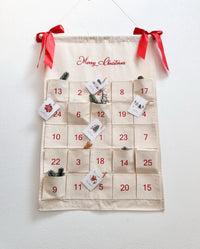 Red Personalized Advent Calendar with Name Embroidery - hellolittlefox